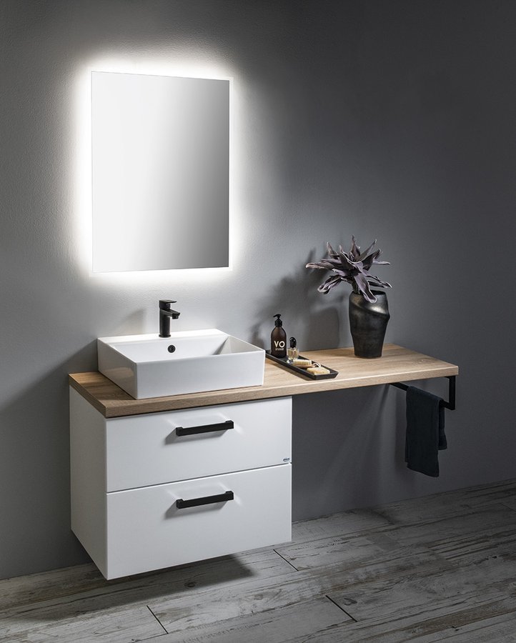 Aqualine Vega onderkast 82x43.6x67.6cm wit