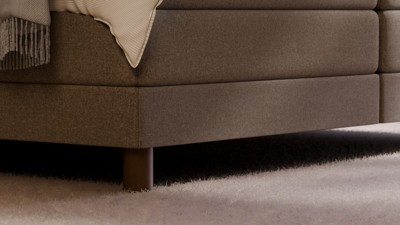 Elektrische boxspring Ridge - Warm wool grey