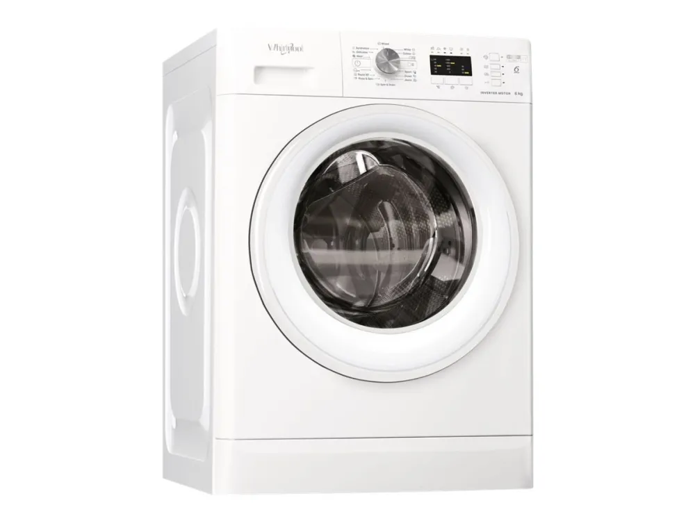 Whirlpool FFL 6238 W EE - Vaskemaskine - bredde: 59.5 cm - dybde: 57.5 cm - højde: 84.5 cm - frontbetjening - 52 liter - 6 kg - 1200 rpm - hvid
