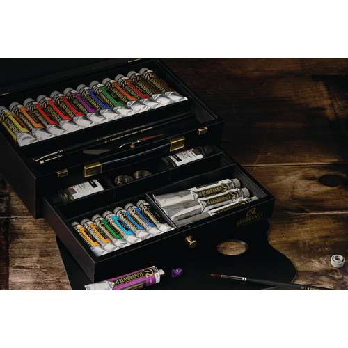 Talens Rembrandt Luxury Holzkasten Ölfarben-Set