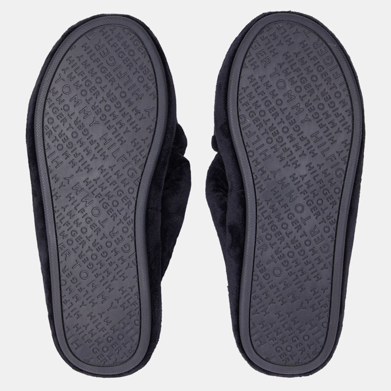 Tommy Hilfiger Chaussons en fausse fourrure croisés bleu marine