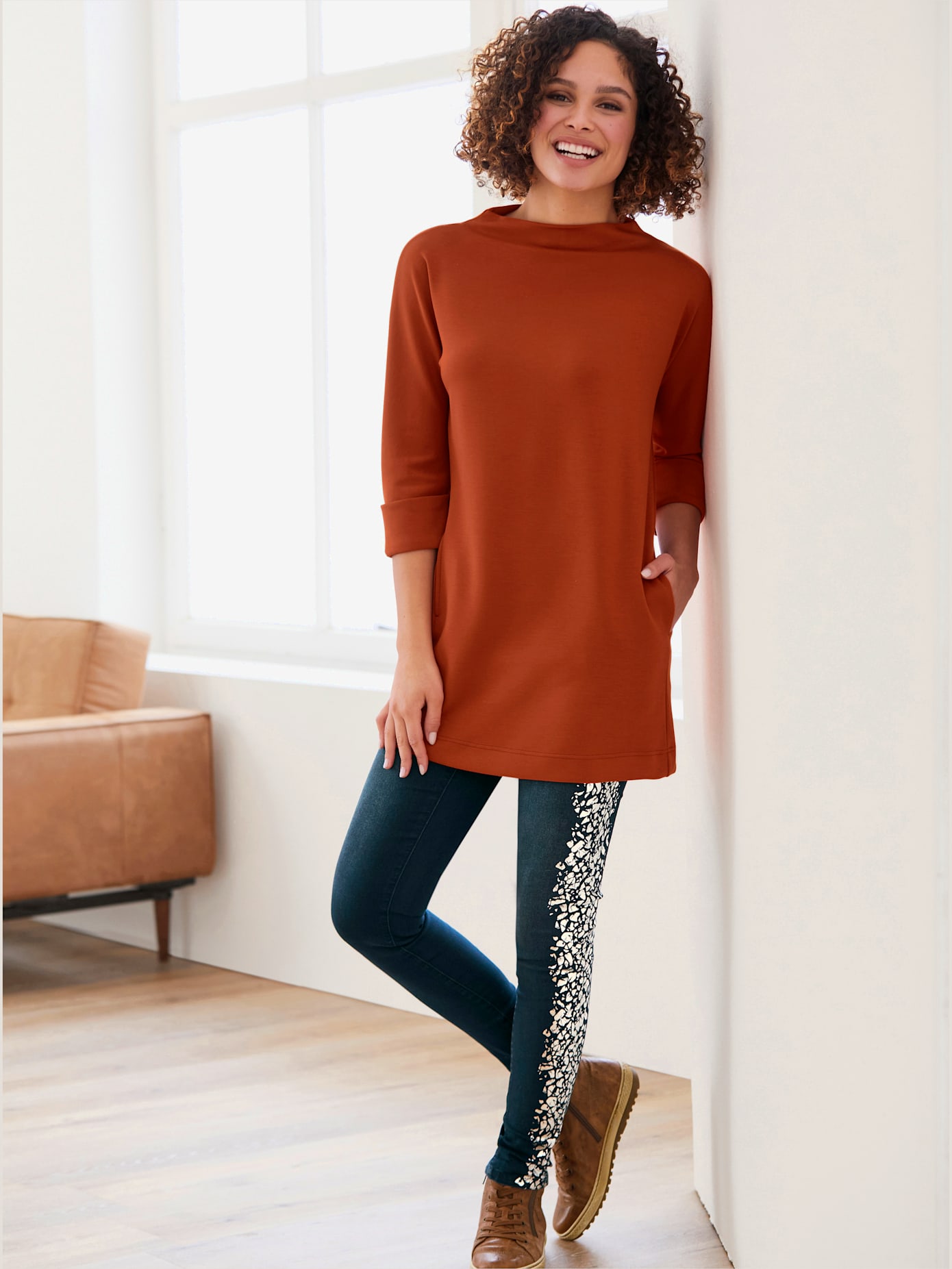 T-shirt long élasthanne