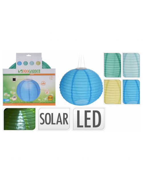 Homestyle Lampion Balvorm Met Solarlamp - Tuinverlichting - Ø28 cm 4 Assorti