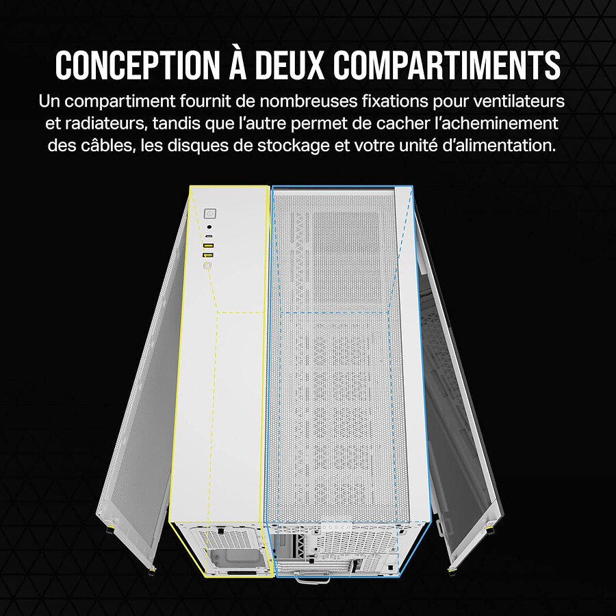 Corsair 2500X - Blanc/Aluminium