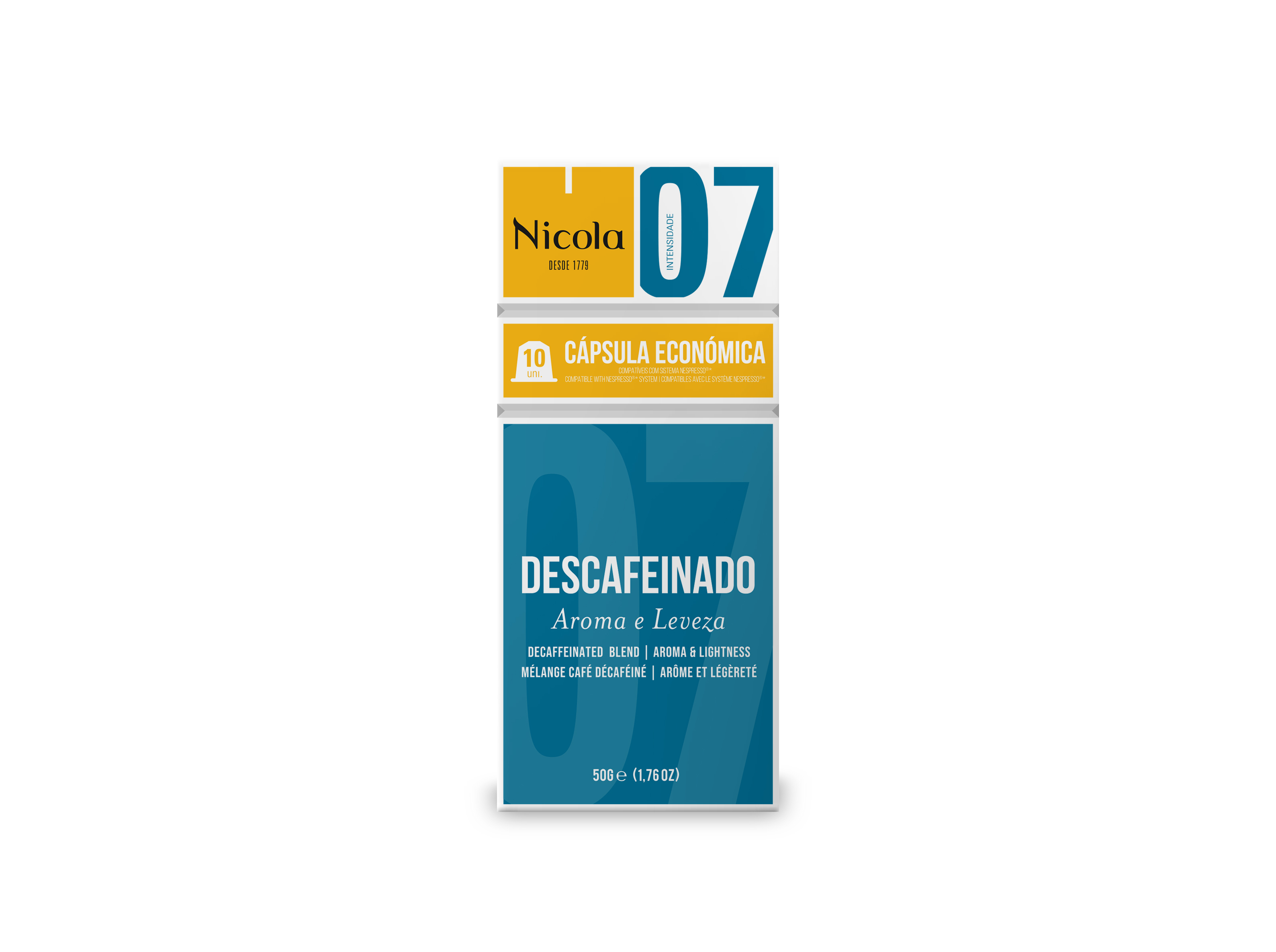 CÁPSULAS NICOLA NSP DESCAFEINADO 10 UNID