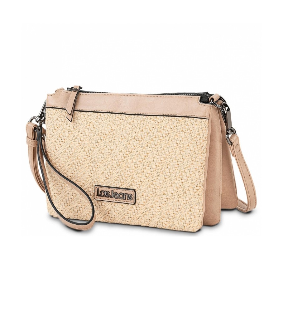 Bolsa de ombro Lois Bolso tripla casual 313315 bege -23x17x6cm-