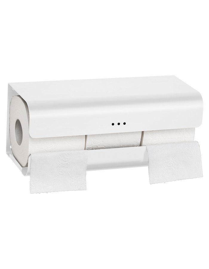 Proox One driedubbele toiletrol houder wit