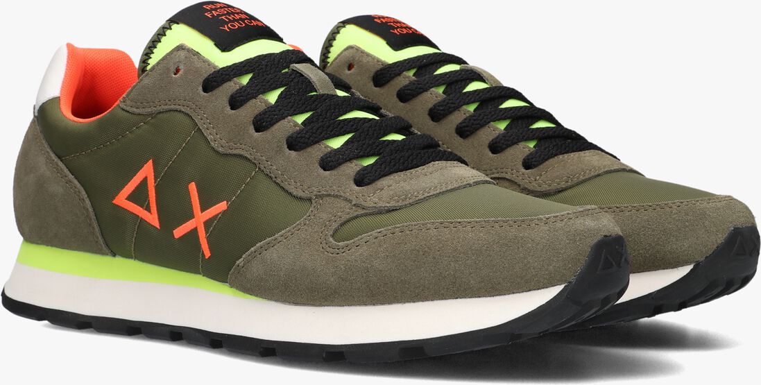 SUN68 groene sun68 lage sneakers tom fluo
