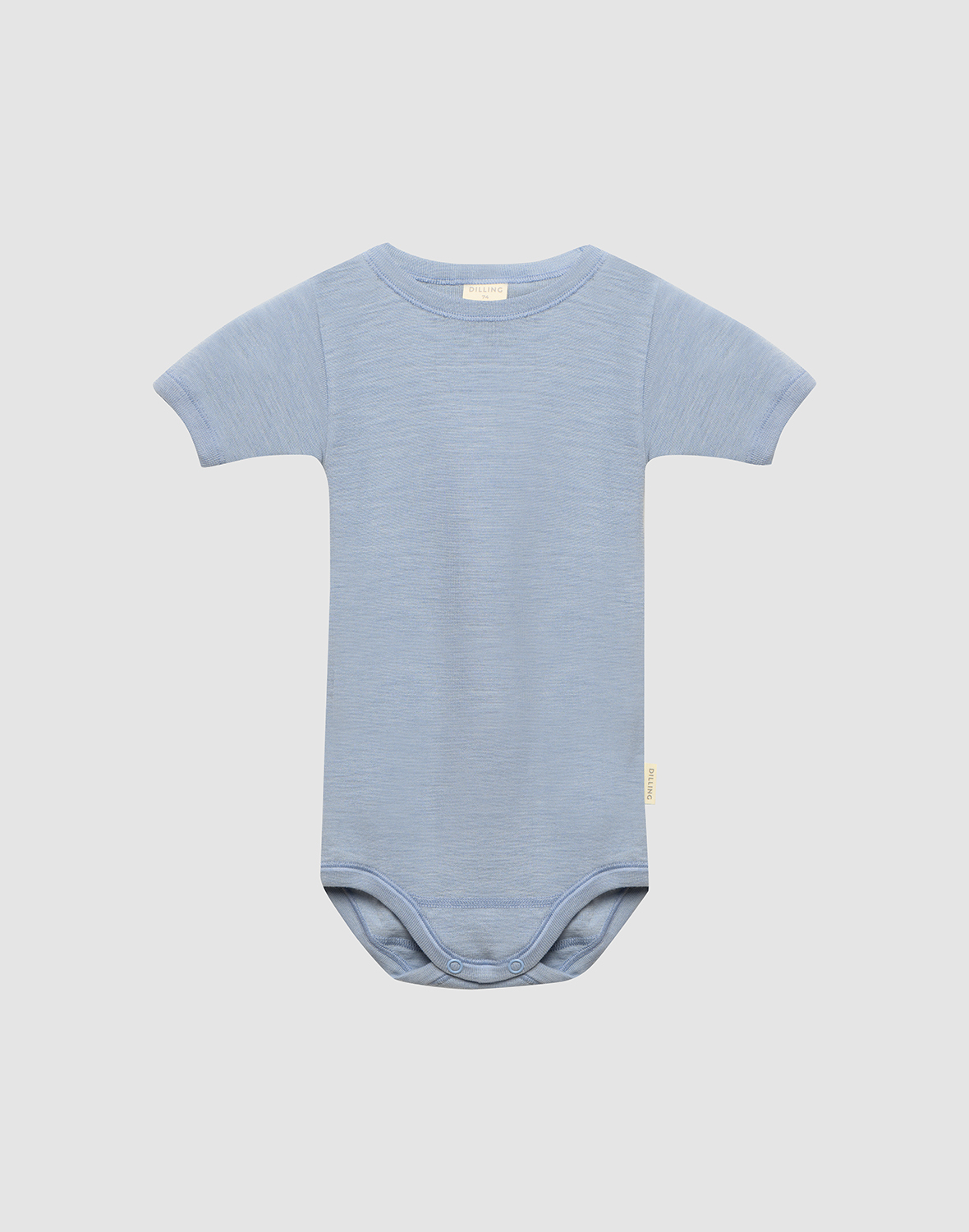 Romper met korte mouw van merinwol/zijde voor baby's -