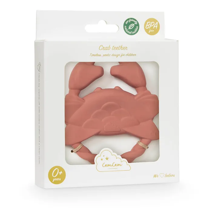 Cam Cam Anneau de dentition Crabe | Terracotta