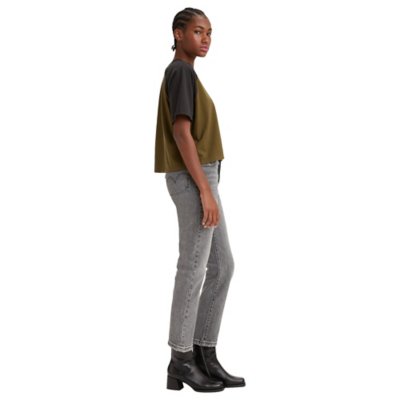 Jean femme 501 Gray Worn In LEVIS
