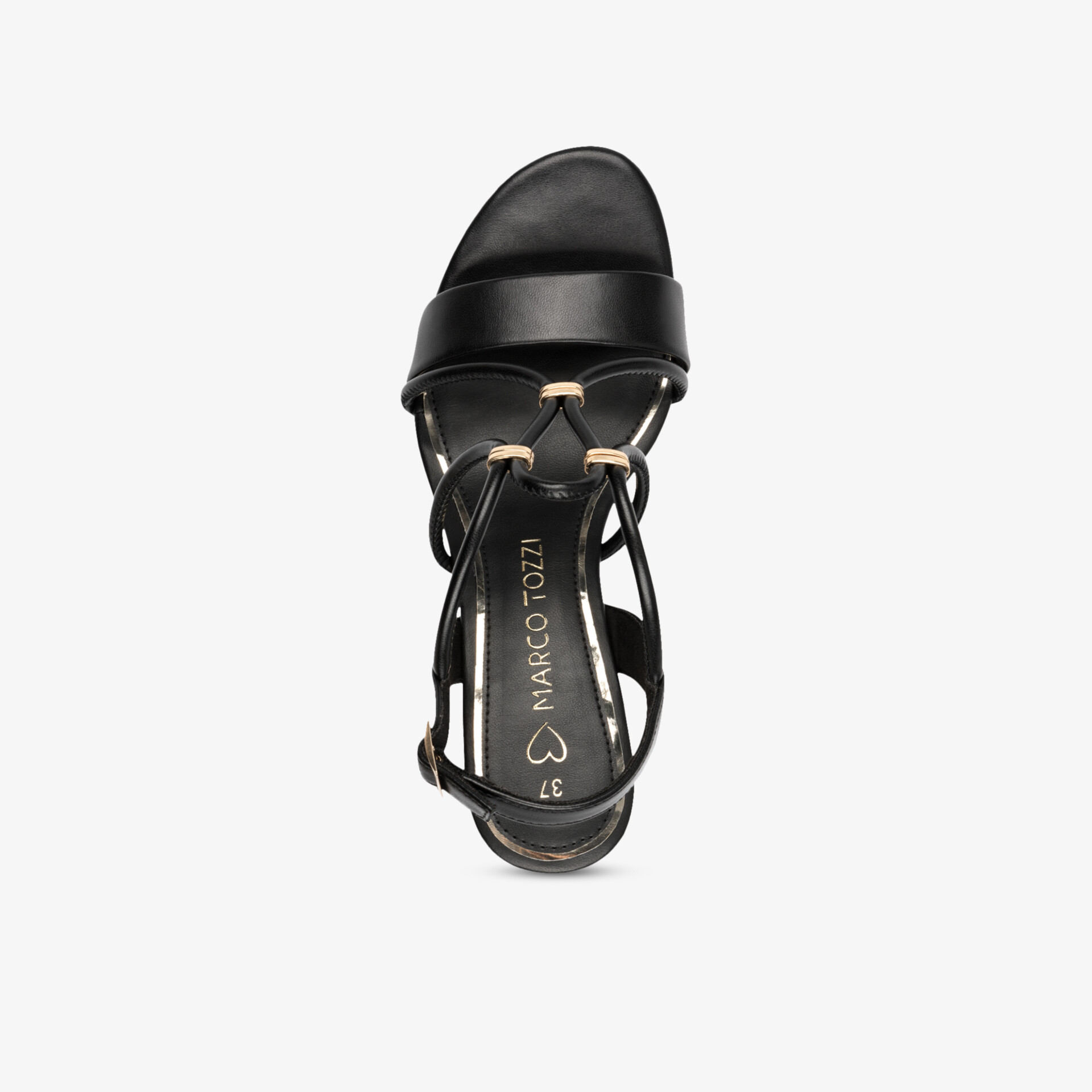 MARCO TOZZI Damen Riemchensandalen schwarz