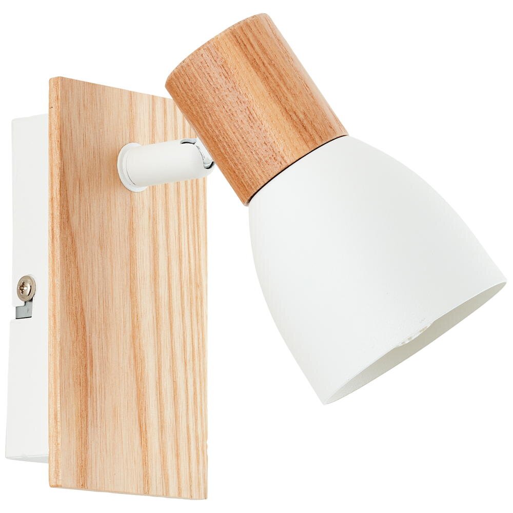 Daintree wandlamp in wit en naturel E14
