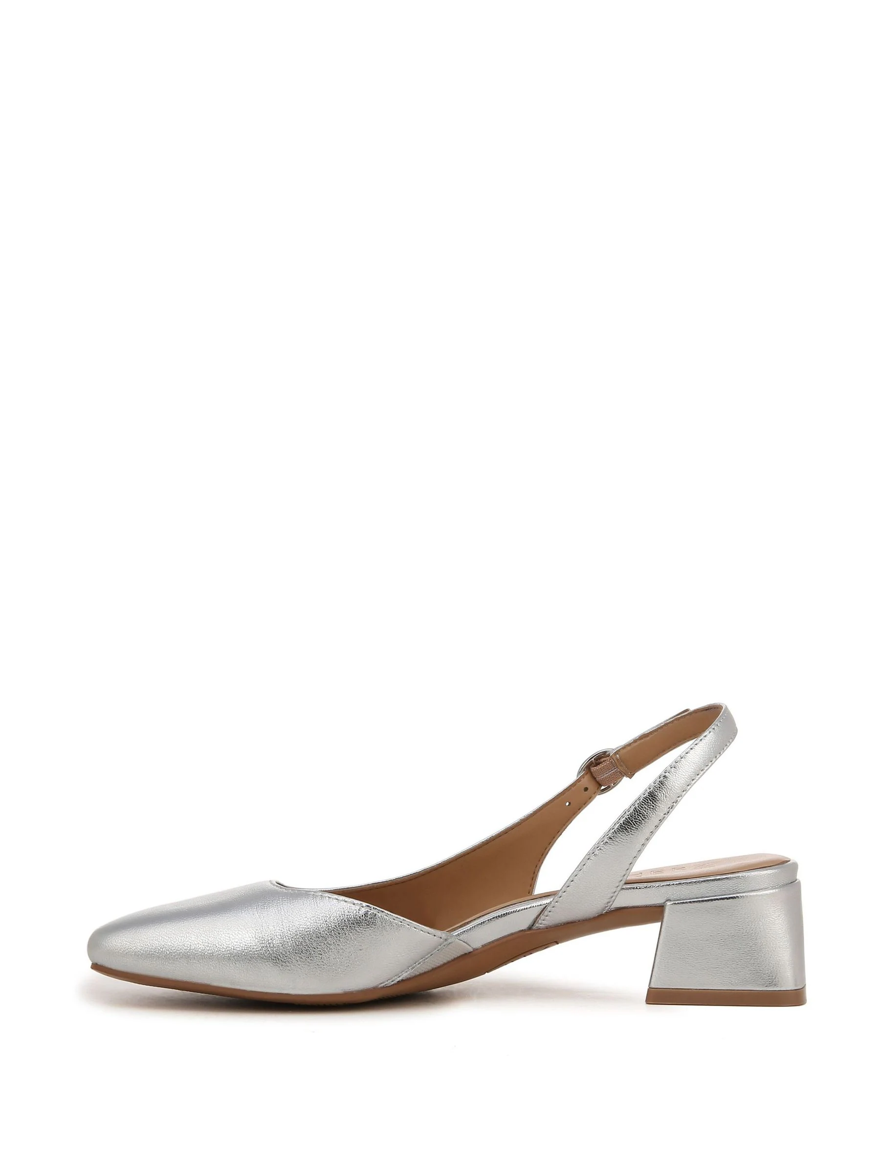 Naturalizer Zilveren Jayla Slingbacks met Wijde Pasvorm