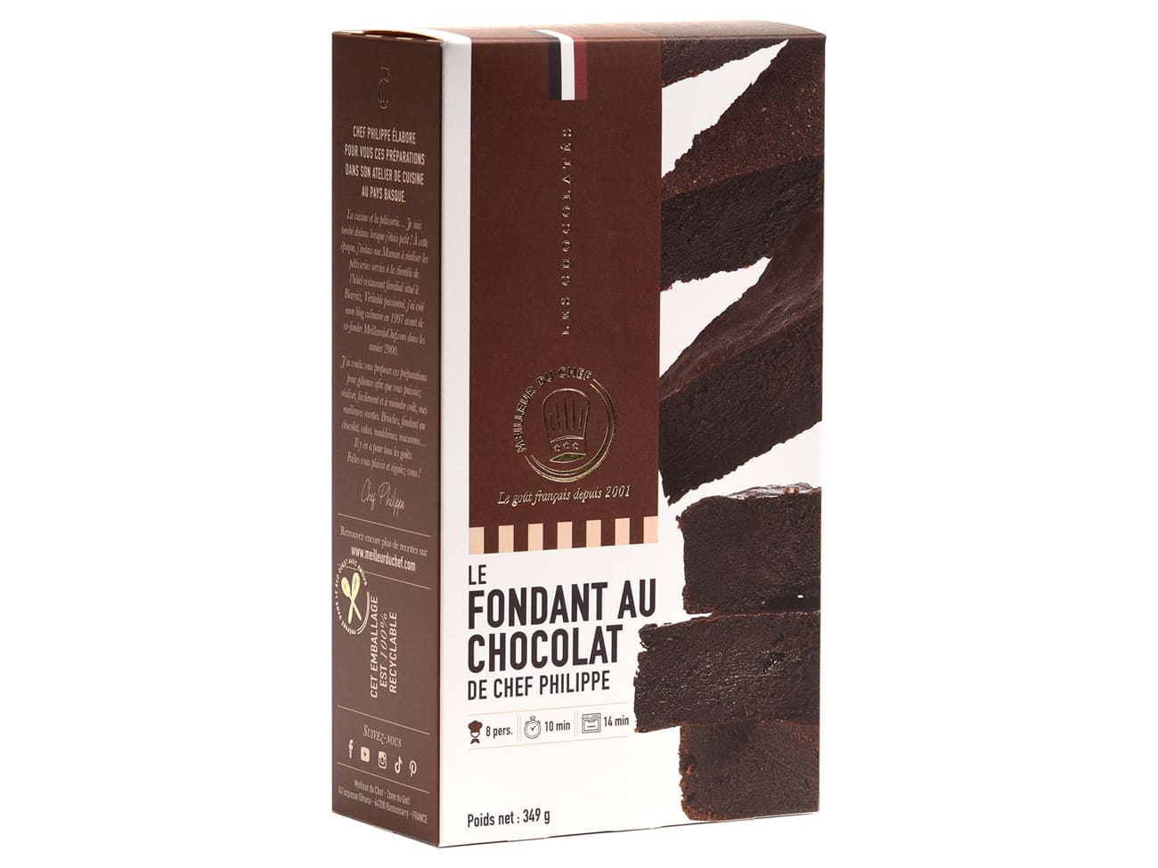 Préparation pour fondant au chocolat - de Chef Philippe - 349 g - Meilleur du Chef