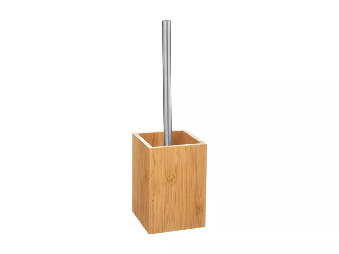 Brosse WC Design - Bamboo - Noir/blanc - 10 x 10 x 36,5 cm