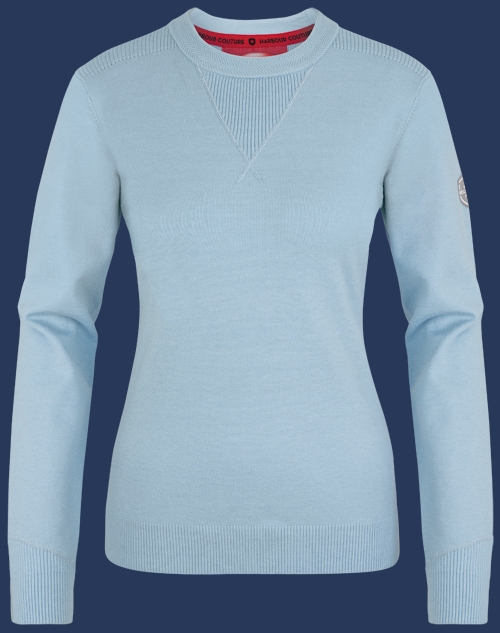 Damen Pullover 007 KoNitG, Pastellblue