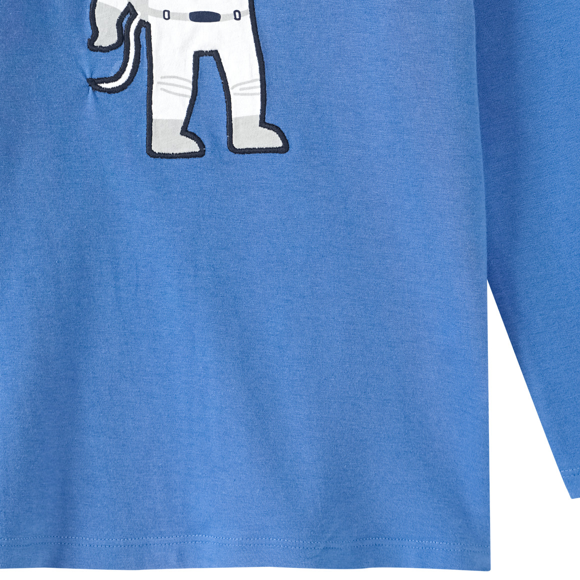 Topolino Jungen Langarmshirt mit Astronaut-Applikation blau