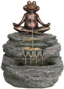 Intratuin waterornament kikker zen 54 x 37 x 33,5 cm