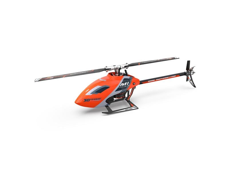 OMPHobby Helikopter M1 EVO Flybarless, 3D, Orange BNF OMP M1 Evo – Vollwertiger 3D Heli im Mini Format mit nur 290 mm Rotordurchmesser