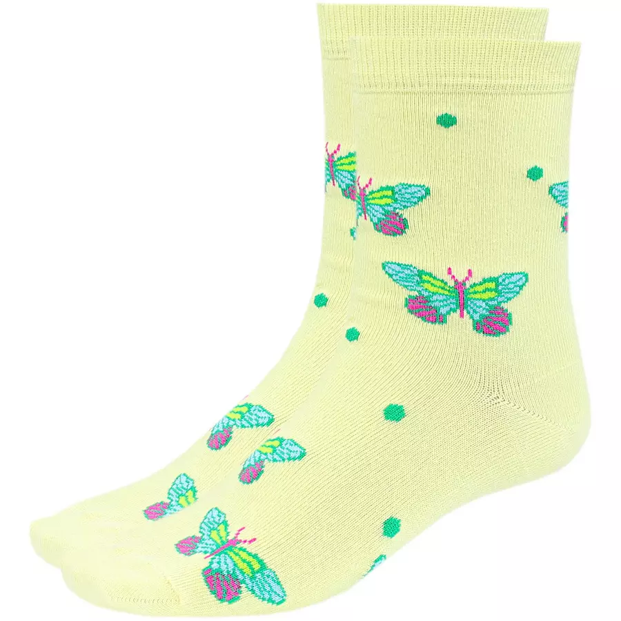 TupTam Kinder Socken Mädchen Jungen Bunt Gemustert 6er Pack blaugelb
