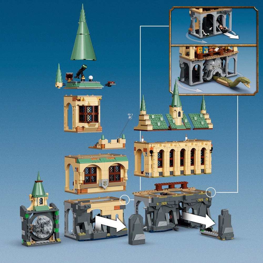 LEGO Harry Potter 76389 Hogwarts Kammer des Schreckens Modulares Schloss Spielzeug