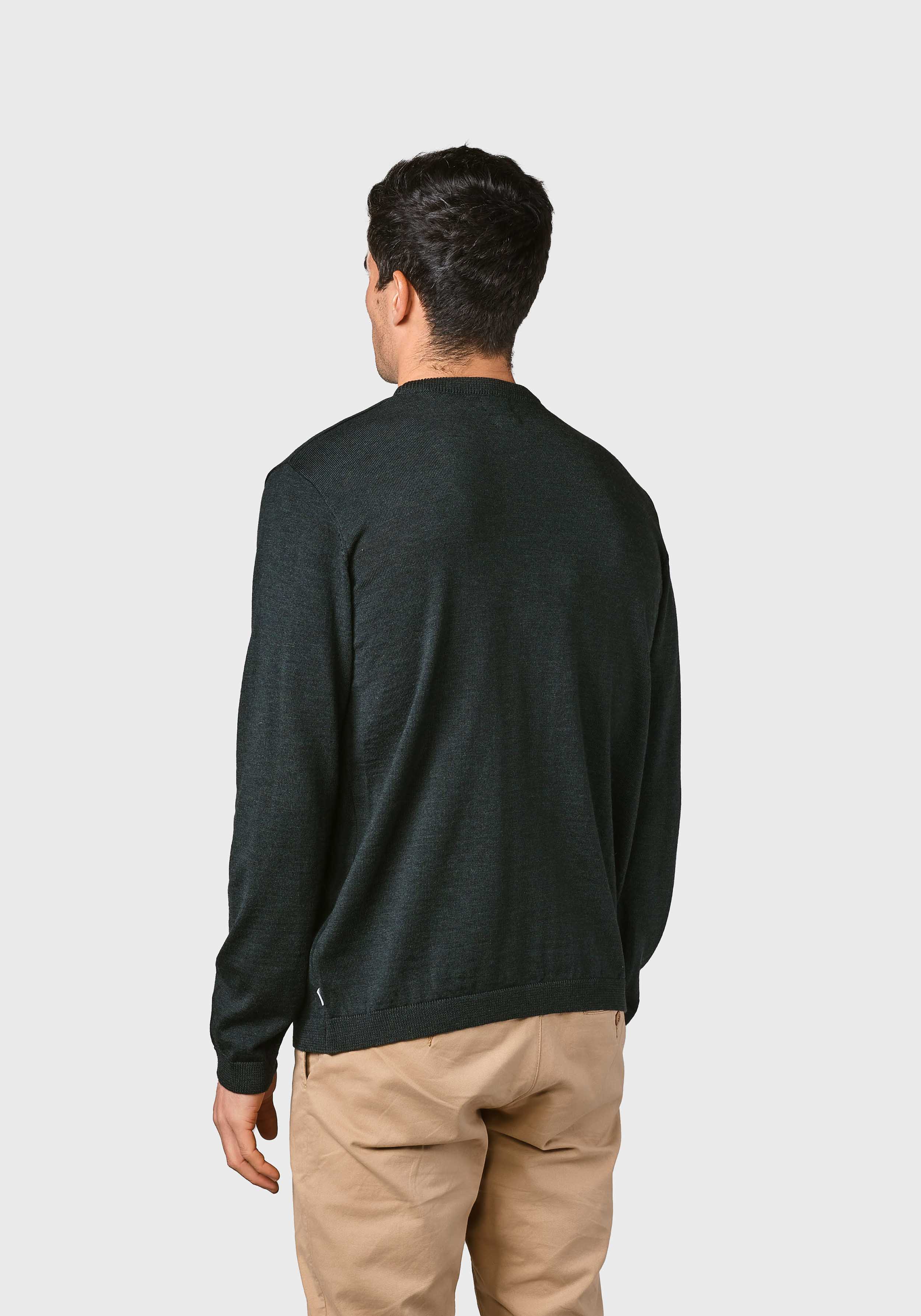 Klitmøller Collective Strickpullover Mens Basic Merino Olive