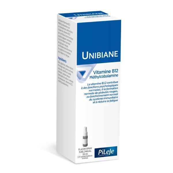 UNIBIANE Vitamine B12 - Flacon spray sublingual 20ml