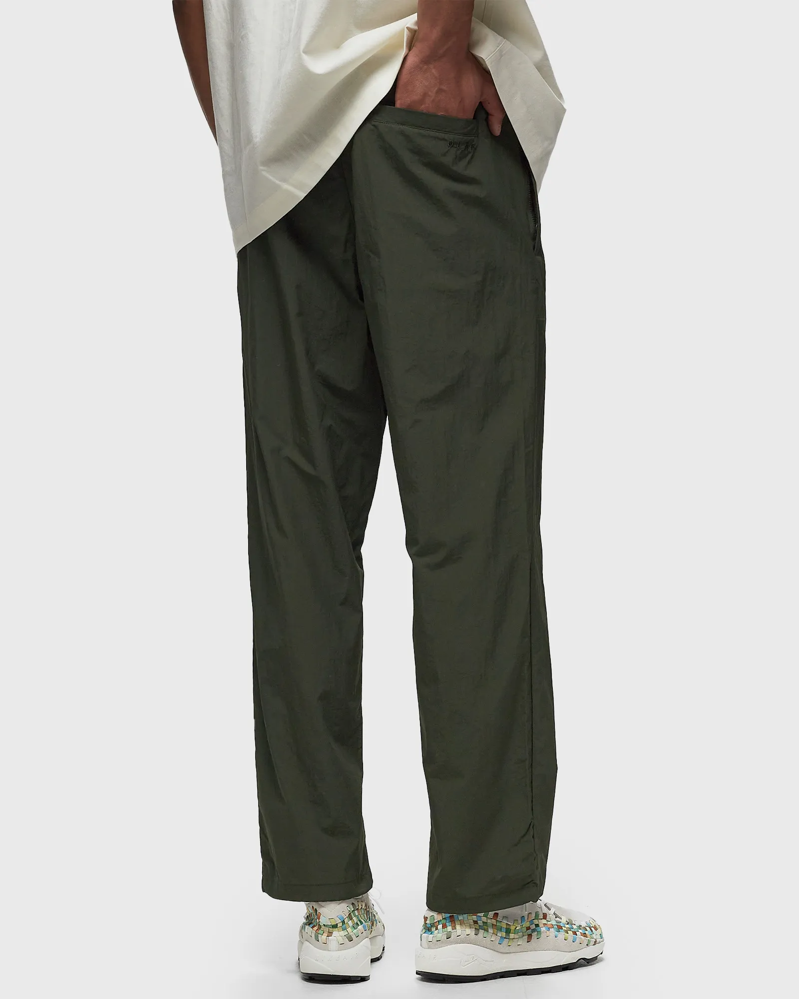 ØLÅF CRINKLE NYLON TRACK PANTS