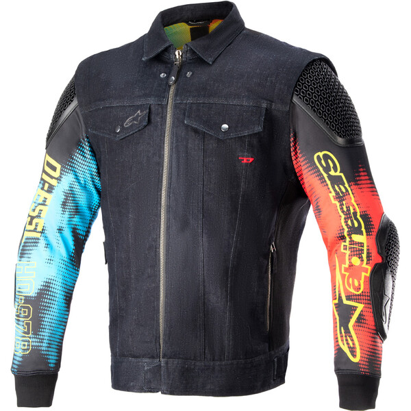 Alpinestars x Diesel - Blouson Kentaro Bleu foncé