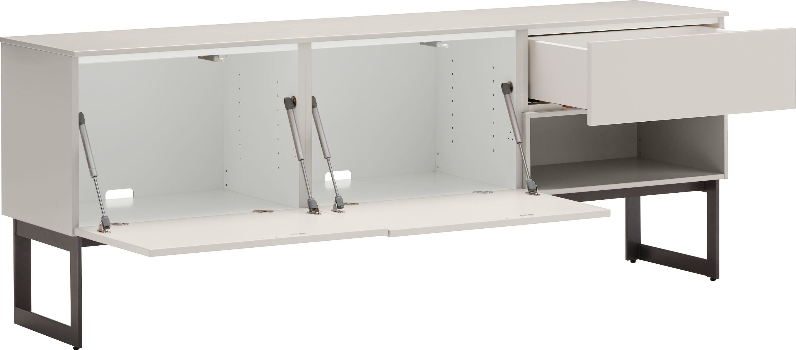 TILL Lowboard - Taupe / B: 168.0 cm x T: 41.0 cm x H: 64.6 cm