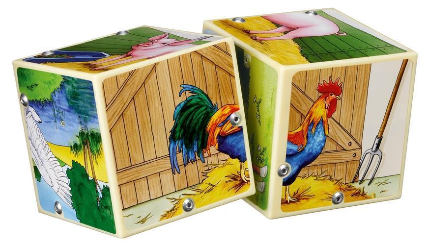 Soundwürfel – Bauernhof in bunt
