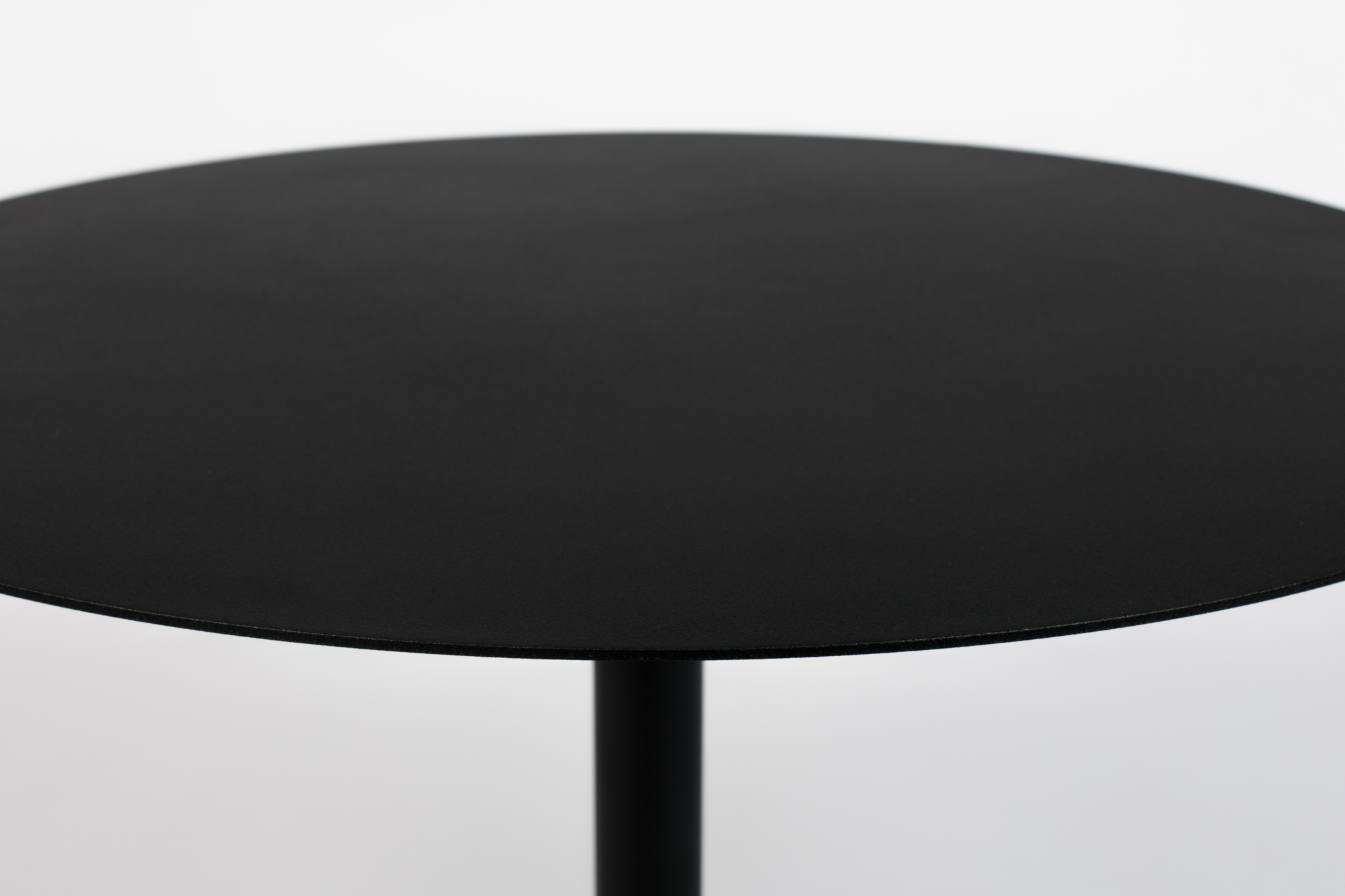 Bijzettafel Snow rond zwart S