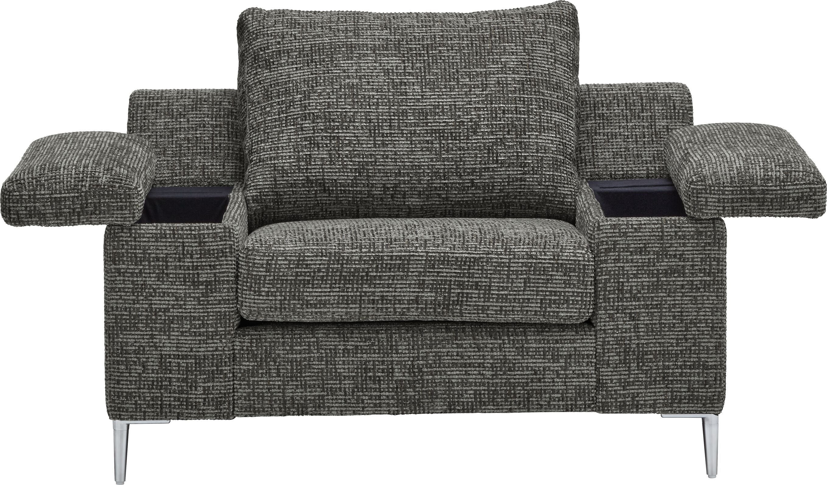DIENER Sessel - Anthrazit / B: 99.0 cm x T: 92.0 cm x H: 81.0 cm