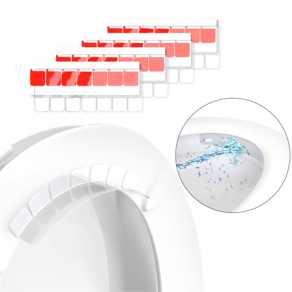 Selbstklebende Toiletten Pinkel Schutz WC Töpfchentraining Spritzschutz - Transparent