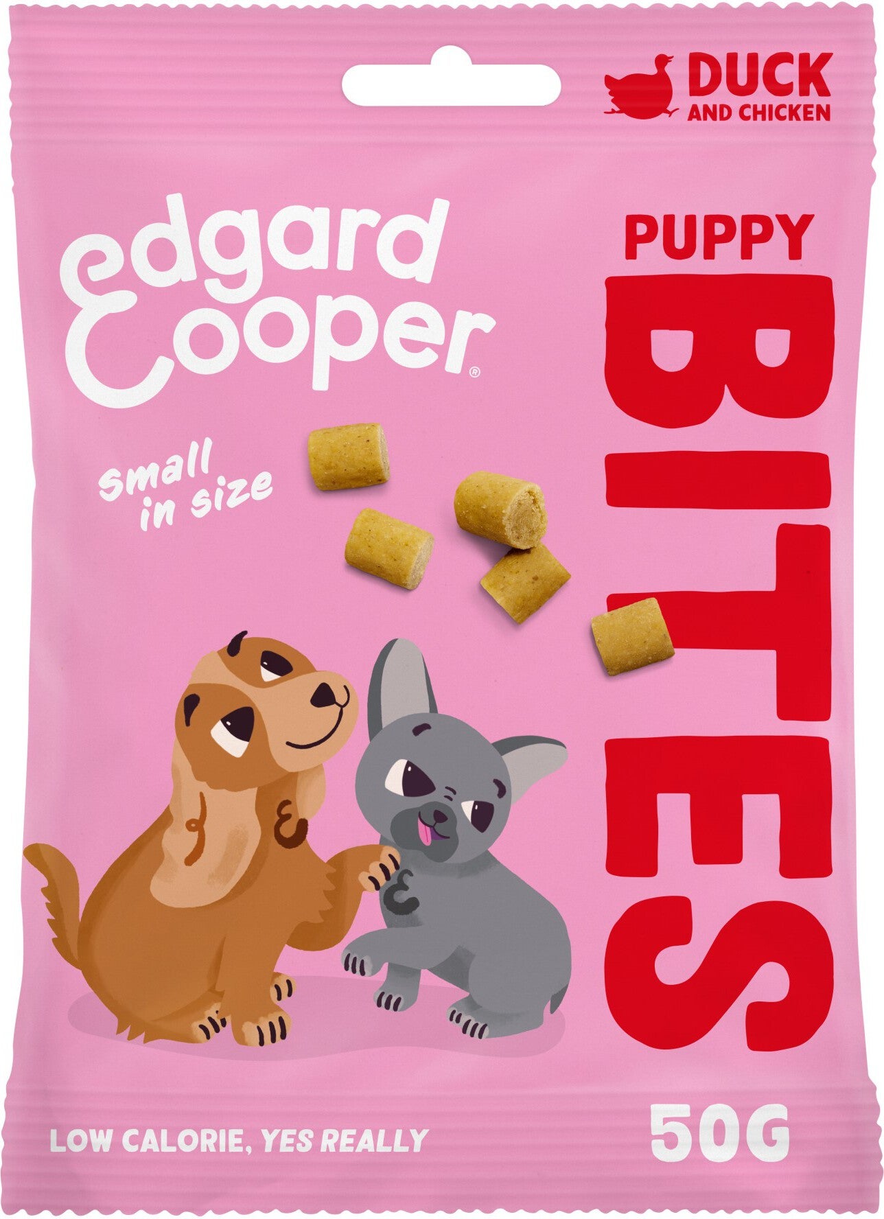 Edgard & Cooper hondensnack Puppy Bites eend / kip 50 gram