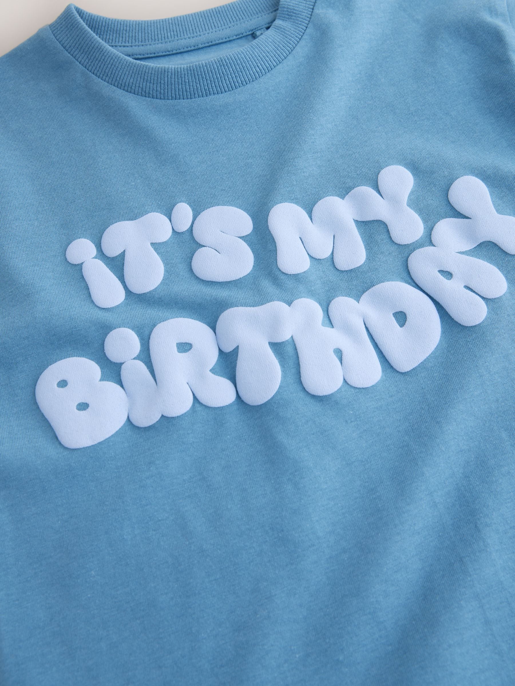 Blue It's My Birthday - T-shirt met lange mouwen en print (3mnd-8jr)
