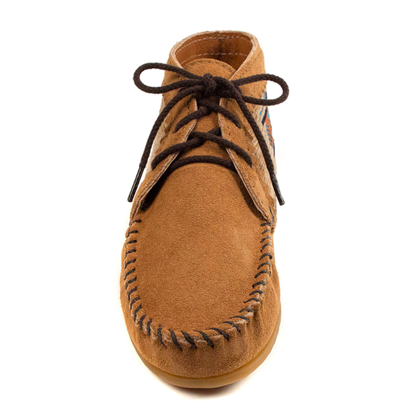 Minnetonka Boots en Velours de Cuir El Paso II taupe