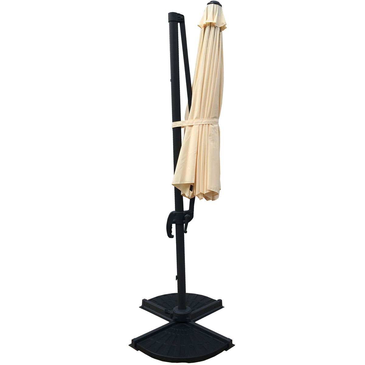 Deluxe-Ampelschirm - creme - Ø 300 cm