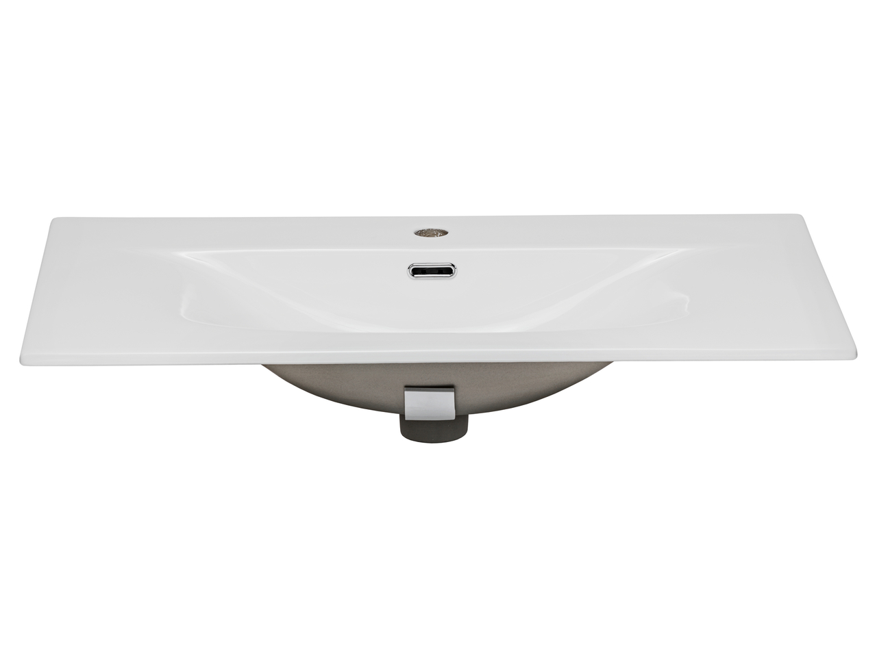 Comad Sky keramische wastafel 80cm wit glans