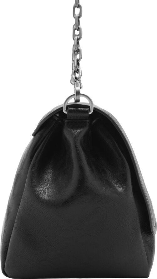 MANGO Flap bag with metal closure Black