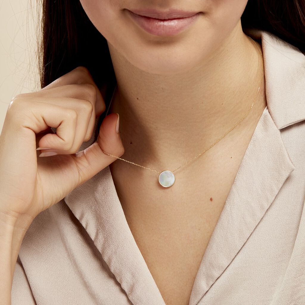 Collier Joana Or Jaune Nacre