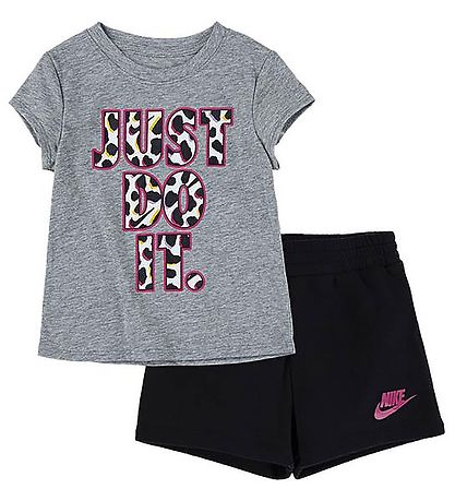 Nike Shortss?t - T-shirt/Shorts - On The Spot - Sort/Gr?