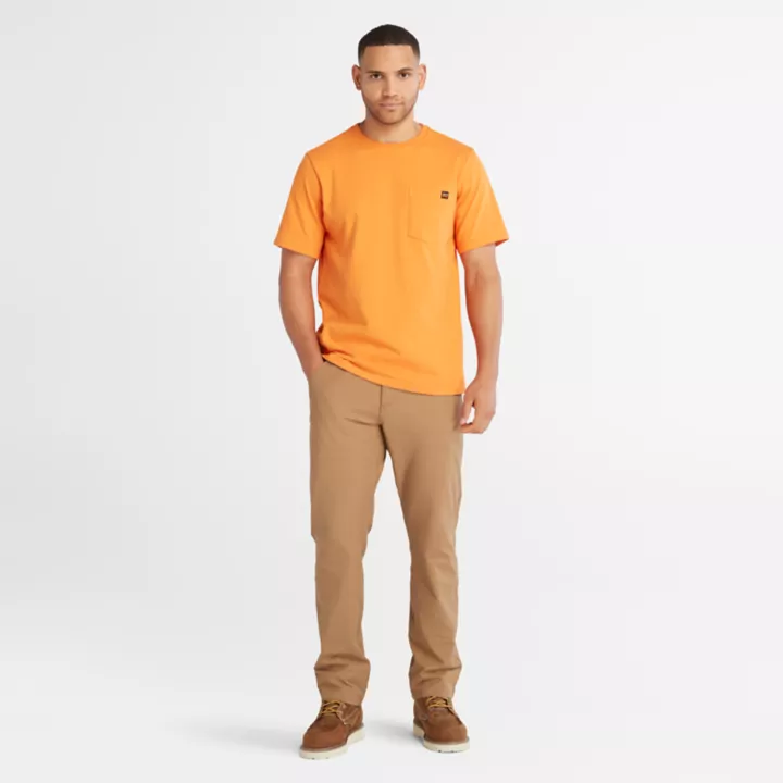 T-shirt à poche Timberland PRO pour homme en orange