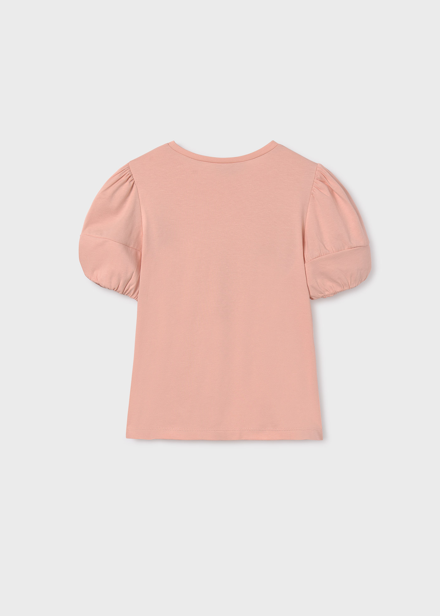 Camiseta Better Cotton com apliques para meninas, cor pistache.