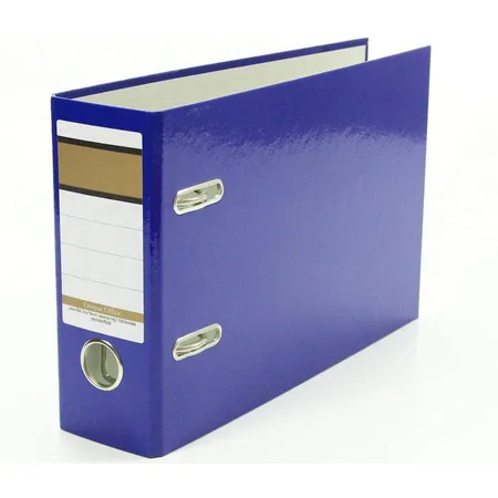 Livepac Office Ordner DIN A5 quer, 75 mm breit, blau