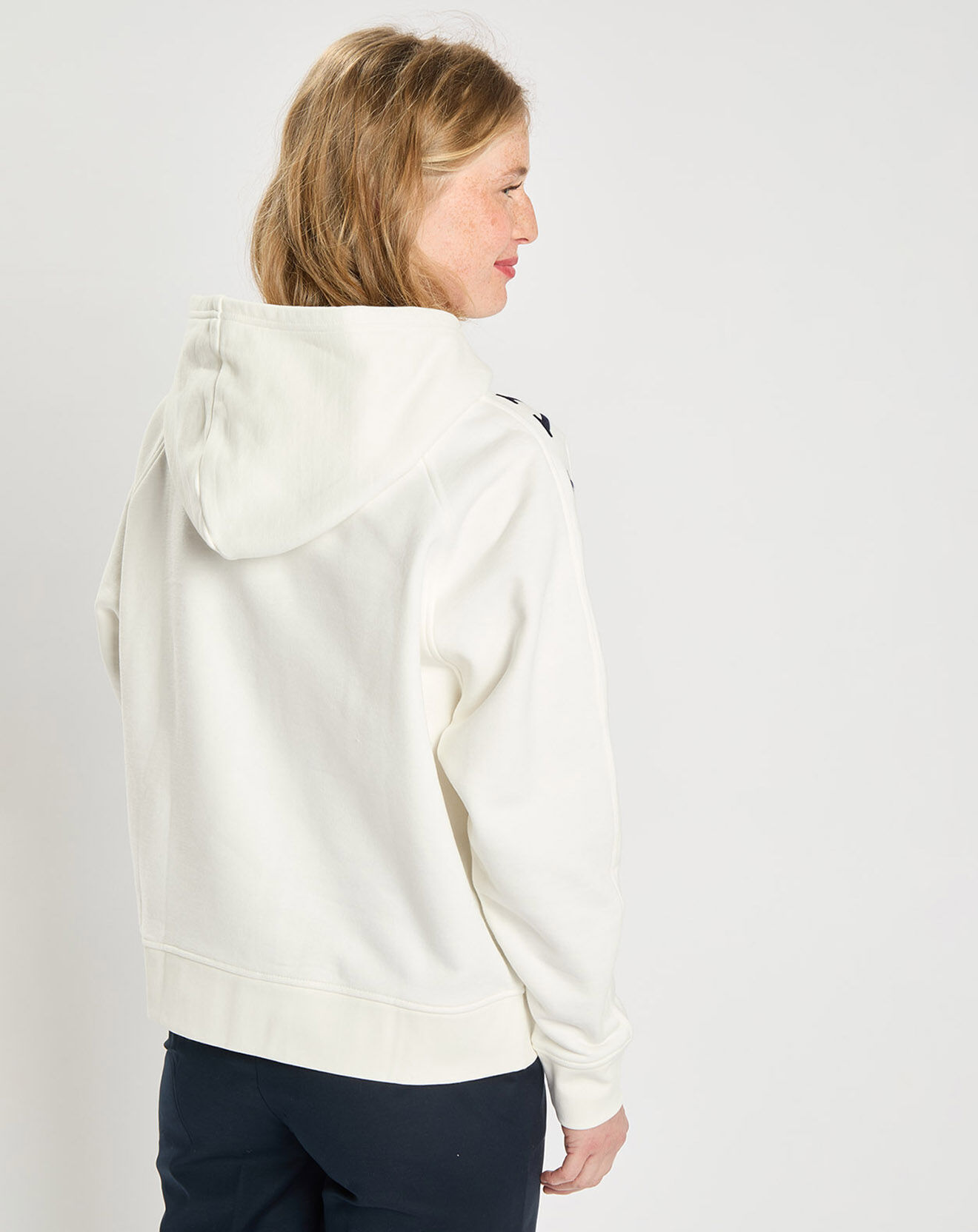 Tommy Hilfiger Sweat à capuche Arched écru