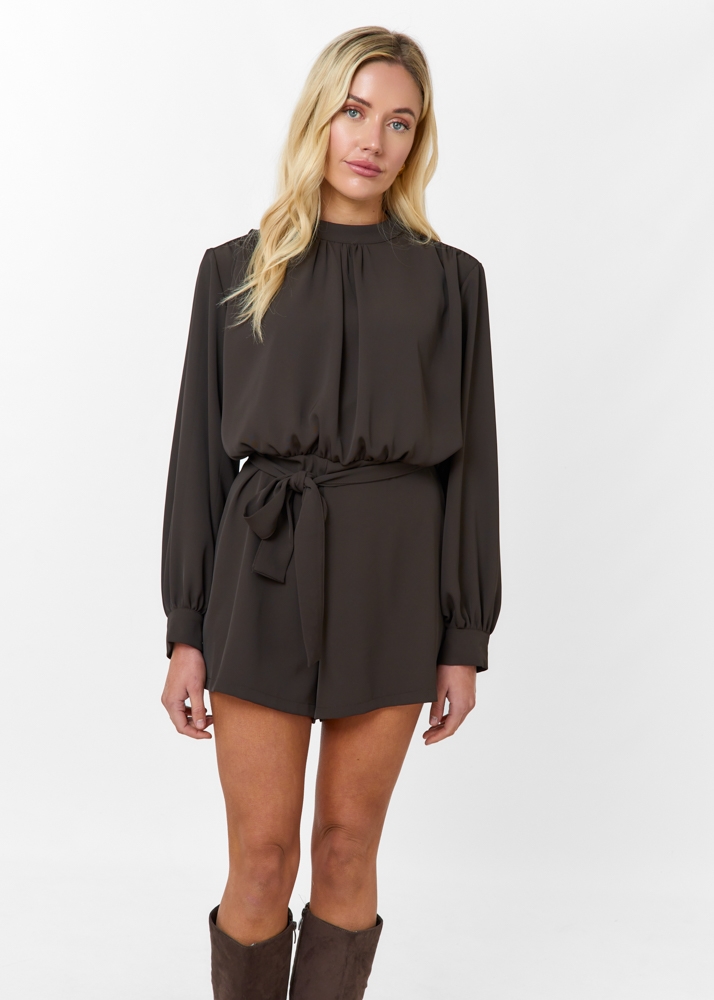 Kiki playsuit choco bruin