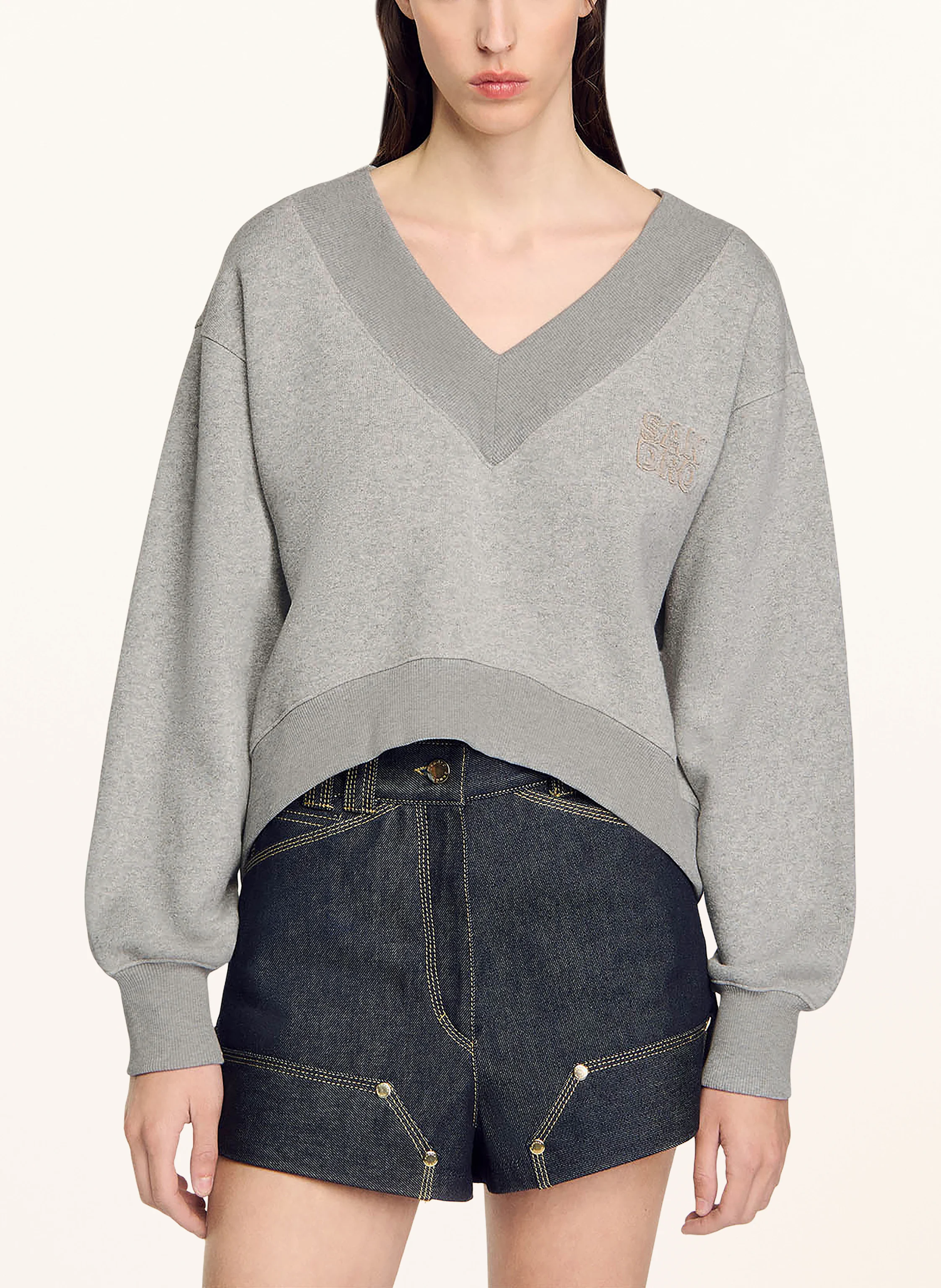 SANDRO Cropped-Sweatshirt