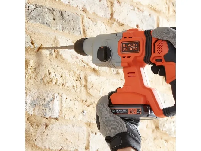 BLACK   DECKER cordless combination hammer BCD900E2K, 18Volt, rotary hammer